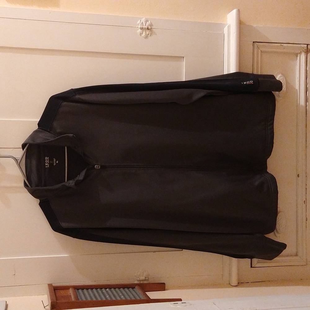 Izod Pro Series polyester jacket gray/black Sz XL